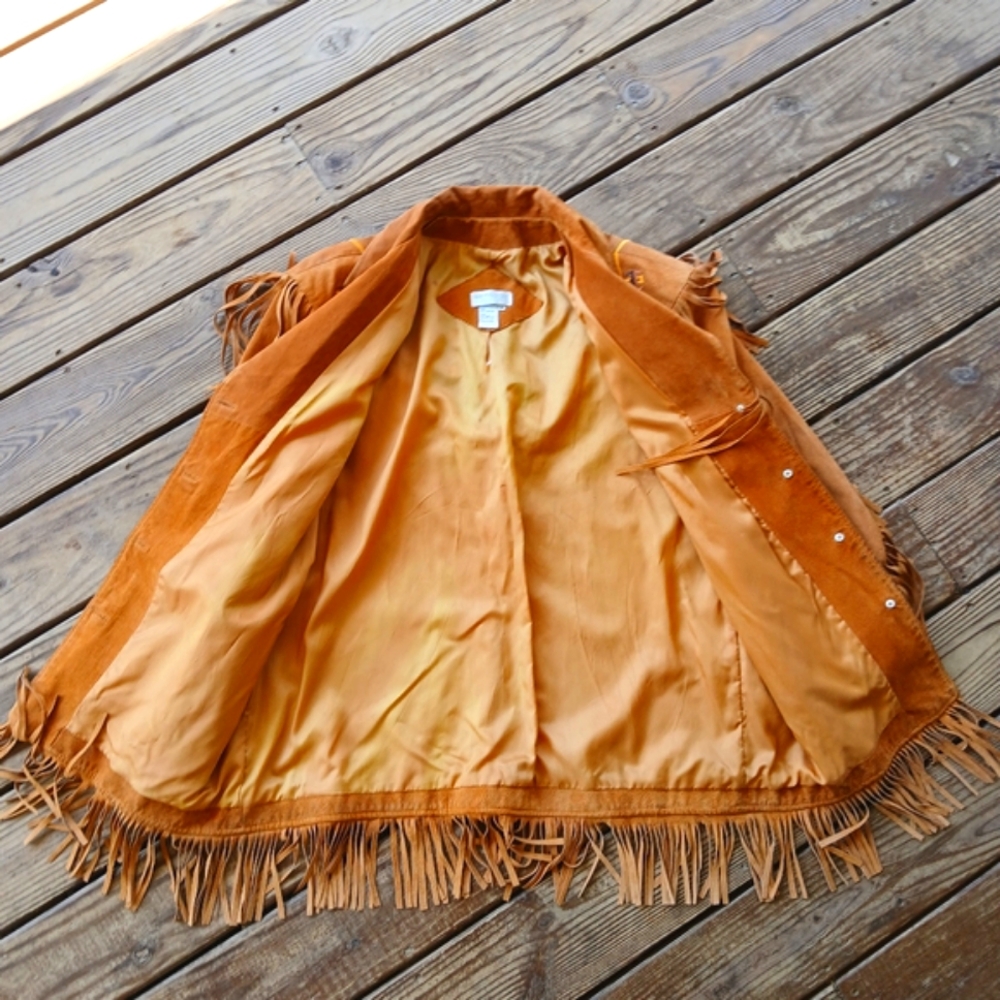 Vintage Lew Magram Western Button-Up beaded fringe jacket (Unisex XL) - Picture 8 of 16
